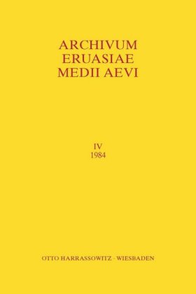 Archivum Eurasiae Medii Aevi IV 1984 