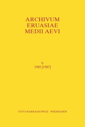 Archivum Eurasiae Medii Aevi V 1985 [1987] 