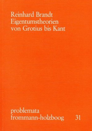 Eigentumstheorien von Grotius bis Kant 
