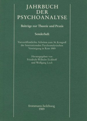Jahrbuch der Psychoanalyse / Vorveröffentlichte Arbeiten zum 36. Kongreß der Internationalen Psychoanalytischen Vereinig 