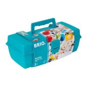 BRIO Builder 34586 Box 49 tlg. - Das kreative Konstruktionsspielzeug aus Schweden - Einsteiger-Set im praktischen Werkze
