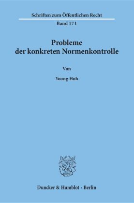 Probleme der konkreten Normenkontrolle, 