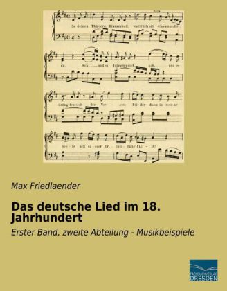 Das deutsche Lied im 18. Jahrhundert 