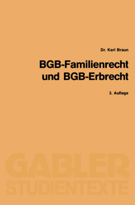 BGB Familienrecht (FamR) und BGB Erbrecht (ErbR) 