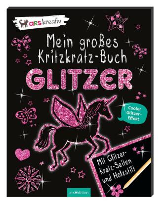 Mein großes Kritzkratz-Buch Glitzer 