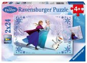 Ravensburger Kinderpuzzle - 09115 Schwestern für immer - Puzzle für Kinder ab 4 Jahren, Disney Frozen Puzzle mit 2x24 Te