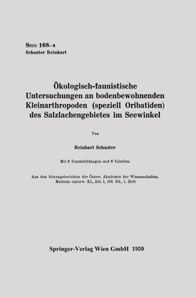 Ökologisch-faunistische Untersuchungen an bodenbewohnenden Kleinarthropoden (speziell Oribatiden) des Salzlachengebietes 