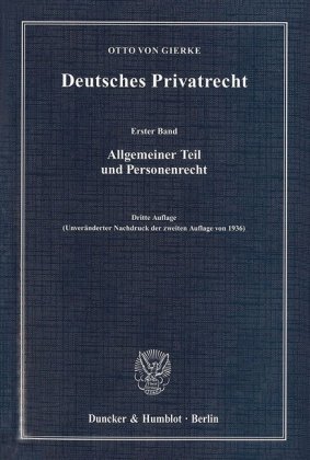 Deutsches Privatrecht. Band 1-3. 