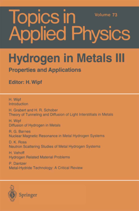 Hydrogen in Metals III 