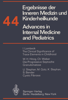 Ergebnisse der Inneren Medizin und Kinderheilkunde/Advances in Internal Medicine and Pediatrics 