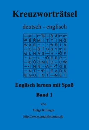Englisch lernen mit Spaß. Kreuzworträtsel deutsch-englisch 