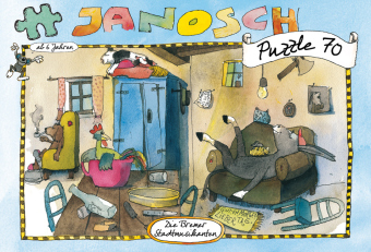 Janosch Puzzle, Die Bremer Stadtmusikanten, 70 Teile (Kinderpuzzle)