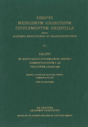 Galeni In Hippocratis Epidemiarum librum I commentariorum I-III versio Arabica 