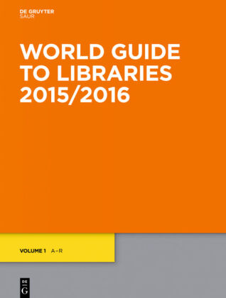 World Guide to Libraries 2015/2016, 2 Volumes 