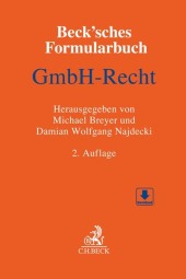 Beck'sches Formularbuch GmbH-Recht, m. CD-ROM