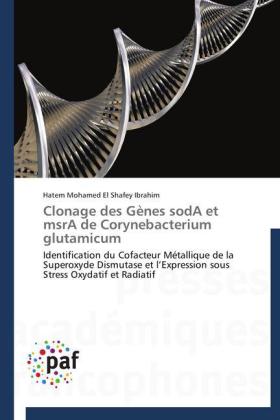 Clonage des Gènes sodA et msrA de Corynebacterium glutamicum 