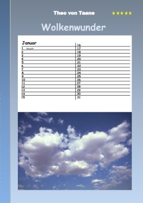 Wolkenwunder - Kalender 