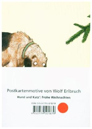 Weihnachten, Motiv Hund & Katz, 10 Postkarten