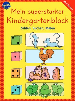 Mein superstarker Kindergartenblock - Zählen, Suchen, Malen 