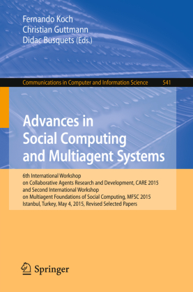 Advances in Social Computing and Multiagent Systems 