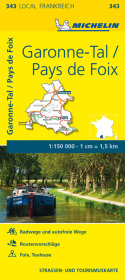 Michelin Karte Garonne-Tal, Pays de Foix