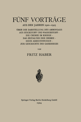 Fünf Vorträge aus den Jahren 1920-1923 