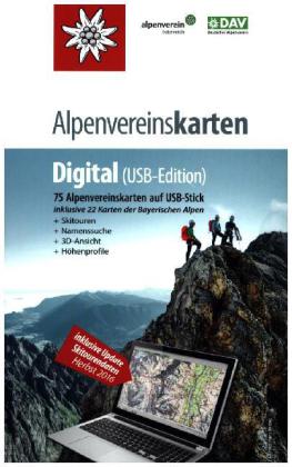 Alpenvereinskarten Digital, USB-Stick (Version 4) 