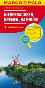 MARCO POLO Regionalkarte Deutschland 03 Niedersachsen, Bremen, Hamburg 1:200.000. Lower Saxony, Bremen, Hamburg. Basse-S