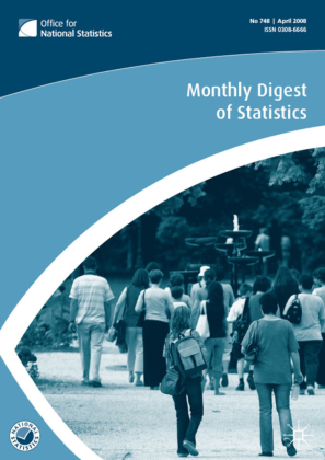 Monthly Digest of Statistics Vol 752, August 2008 