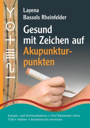 Gesund mit Zeichen auf Akupunkturpunkten 