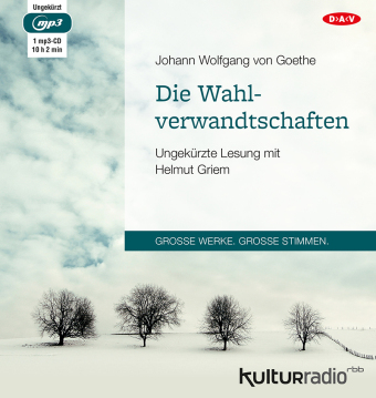 Die Wahlverwandtschaften, 1 Audio-CD, 1 MP3 