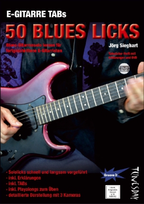 E-Gitarre TABs - 50 Blues Licks, m. DVD