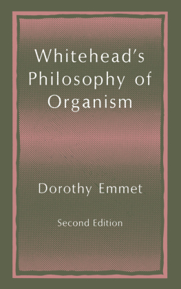 Whitehead's Philosophy of Organism 