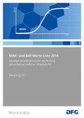 MAK- und BAT-Werte-Liste 2016
