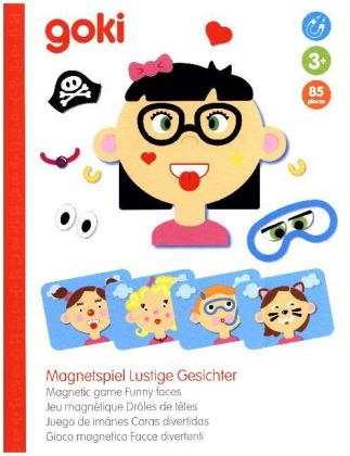 Magnetspiel Lustige Gesichter, Mädchen (Kinderspiel)