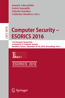 Computer Security - ESORICS 2016 