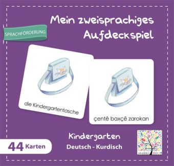 Mein zweisprachiges Aufdeckspiel, Kindergarten Deutsch-Kurdisch (Kinderspiel)