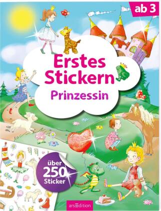 Über 250 Sticker Erstes Stickern Dinos Erstes Stickerheft für Kindergarten-Kinder ab 3 Jahren 