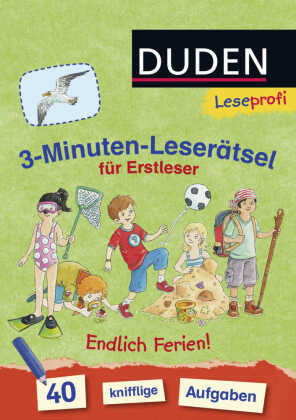 3-Minuten-Leserätsel für Erstleser: Endlich Ferien!