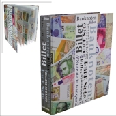 Banknotenalbum "Maxi", inkl. 20 Folienblättern für verschiedene Formate Banknoten