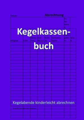 Kegelkassenbuch 