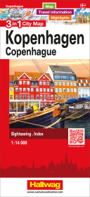 3 in 1 City Map Kopenhagen / Copenhague