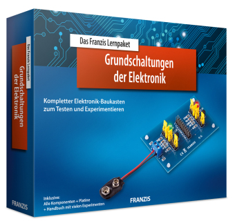FRANZIS 65361 - Das Franzis Lernpaket Grundschaltungen der Elektronik: Kompletter Elektronik-Baukasten zum Testen und Ex