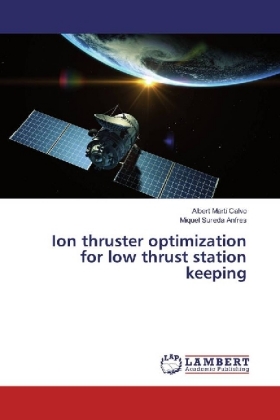 Ion thruster optimization for low thrust station keeping 