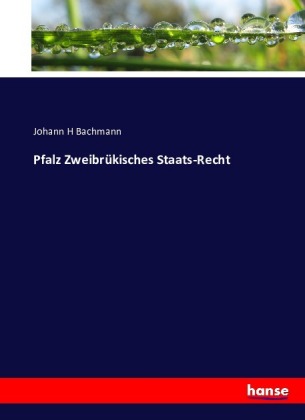 Pfalz Zweibrükisches Staats-Recht 