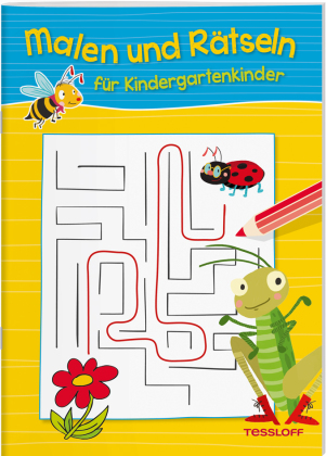 Malen und Rätseln für Kindergartenkinder (Gelb) 
