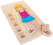 Holzpuzzle Anatomie Mädchen (Kinderpuzzle)