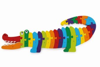 Puzzle Krokodil ABC (Kinderpuzzle) 