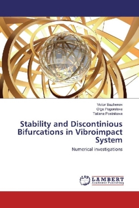 Stability and Discontinious Bifurcations in Vibroimpact System 
