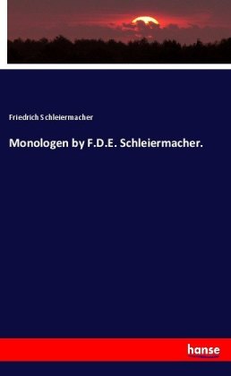Monologen by F.D.E. Schleiermacher. 